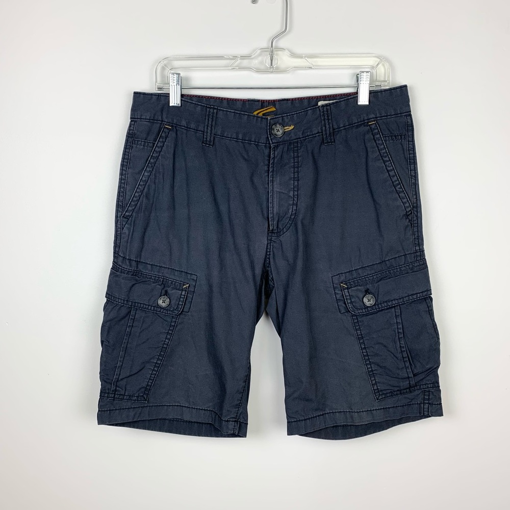 Camel Active Gray Blue Cargo Shorts Waist 33